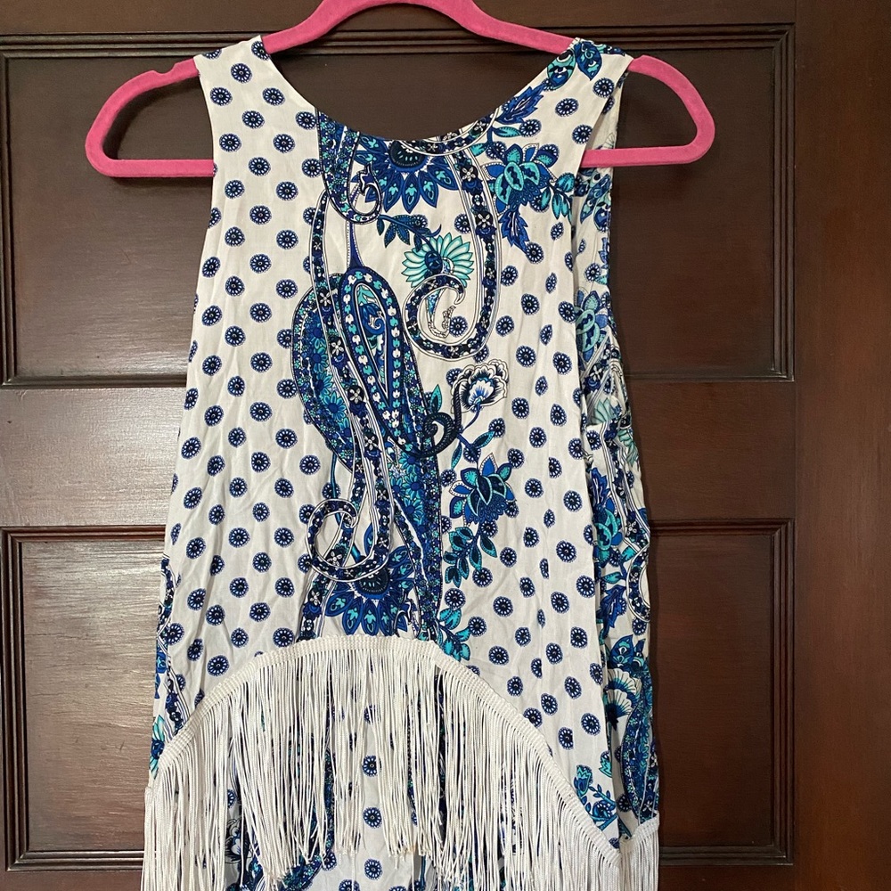 Revolve house of three fringe romper